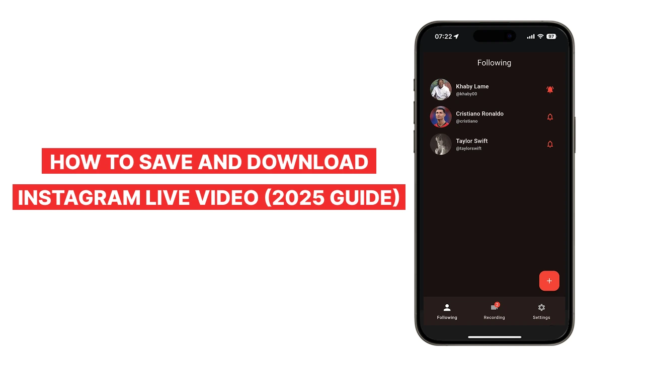 How to save and download Instagram Live video