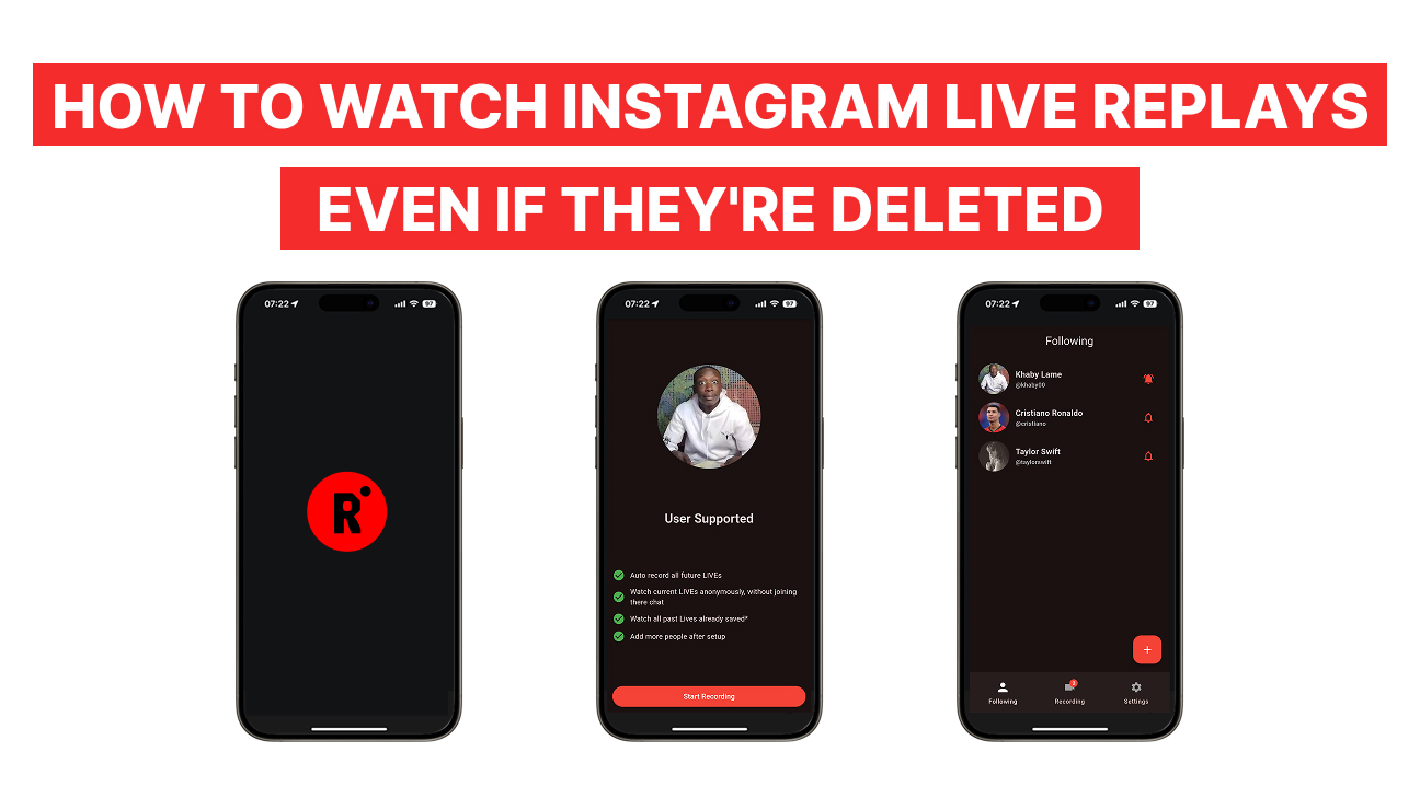 How to Watch Instagram Live Replays Even If They're Deleted